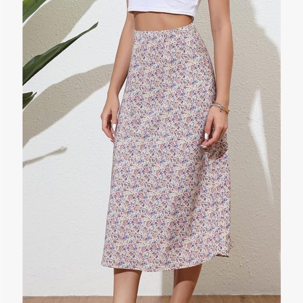 Floral Midi Skirt